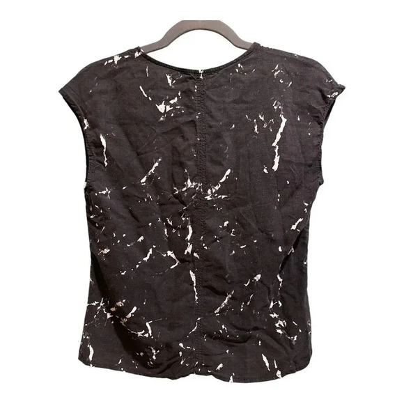 NWOT Marine Layer Woven Top Black and White Marble | Size S - Picture 2 of 5